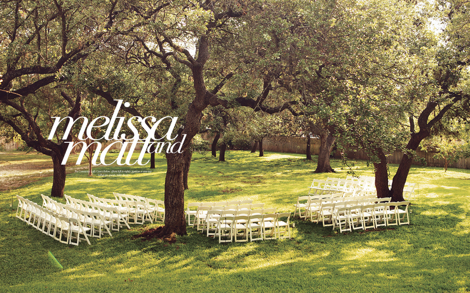 The setting for this beautiful Austin, Texas wedding is serene on a sunny summer day before guests arrive