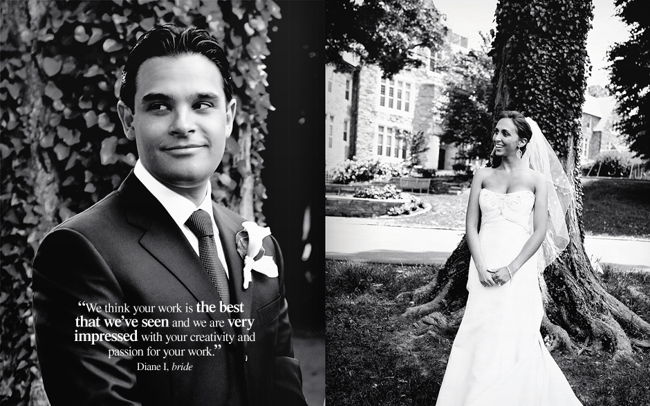 Bride and groom pose for photos before their wedding at the Baldwin School, wedding photography by Peter Van Beever